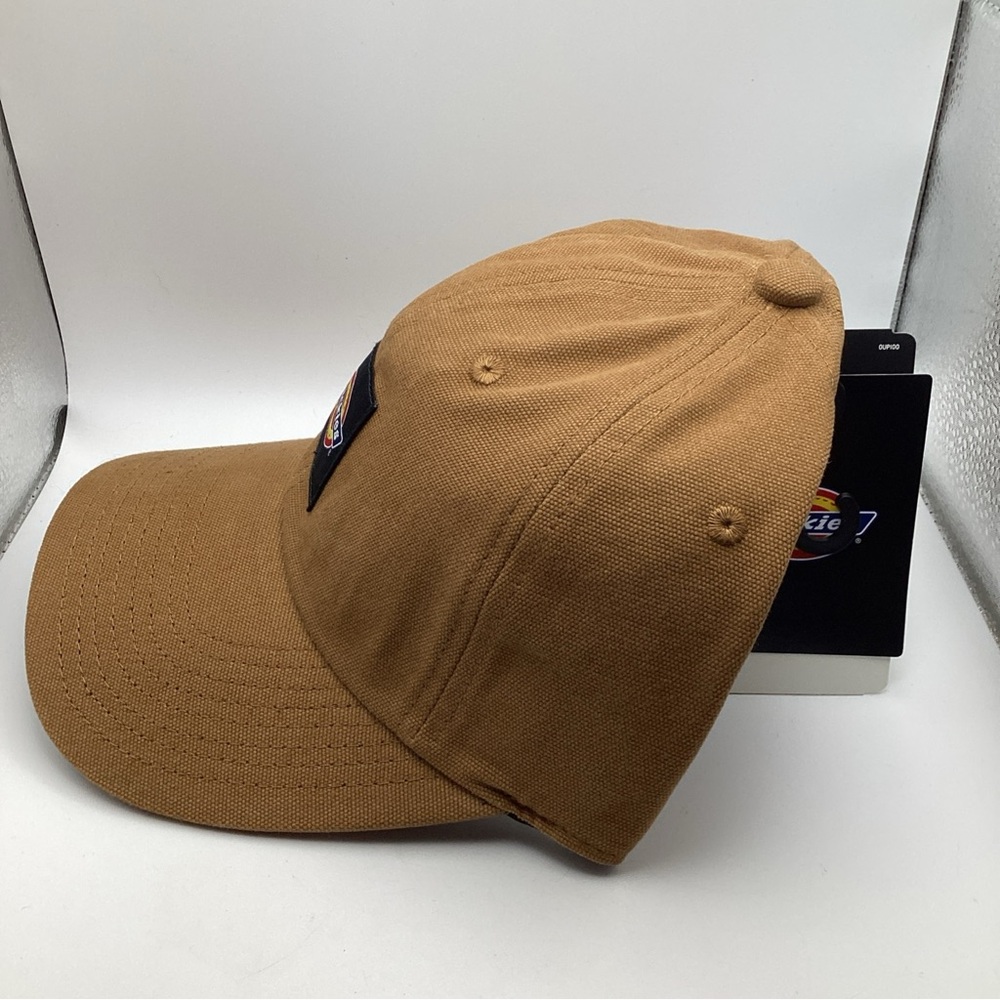 Dickies Washed Canvas Cap Baseball Hat Brown Duck Adjustable Snapback WH300BD - Picture 5 of 6